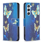 Custodia in pelle con motivo colorato per Samsung Galaxy S24+ 5G