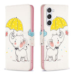 Custodia in pelle con motivo colorato per Samsung Galaxy S24+ 5G