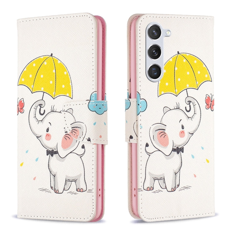 Custodia in pelle con motivo colorato per Samsung Galaxy S24+ 5G