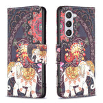 Custodia in pelle con motivo colorato per Samsung Galaxy S24+ 5G