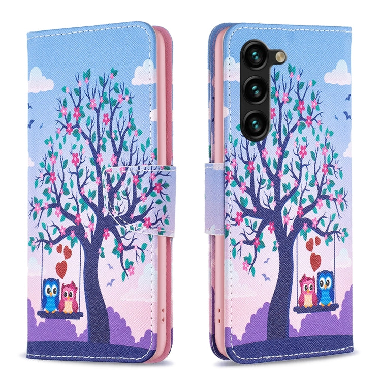 Custodia in pelle con motivo colorato per Samsung Galaxy S24+ 5G