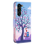 Custodia in pelle con motivo colorato per Samsung Galaxy S24+ 5G
