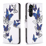 Custodia in pelle con motivo colorato per Samsung Galaxy S24+ 5G
