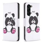 Custodia in pelle con motivo colorato per Samsung Galaxy S24+ 5G
