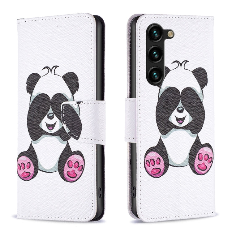 Custodia in pelle con motivo colorato per Samsung Galaxy S24+ 5G