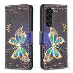 Custodia in pelle con motivo colorato per Samsung Galaxy S24+ 5G