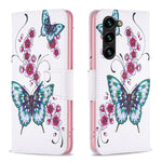 Custodia in pelle con motivo colorato per Samsung Galaxy S24+ 5G