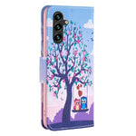Custodia in pelle con motivo colorato per Samsung Galaxy S23 FE 5
