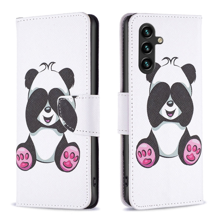 Custodia in pelle con motivo colorato per Samsung Galaxy S23 FE 5