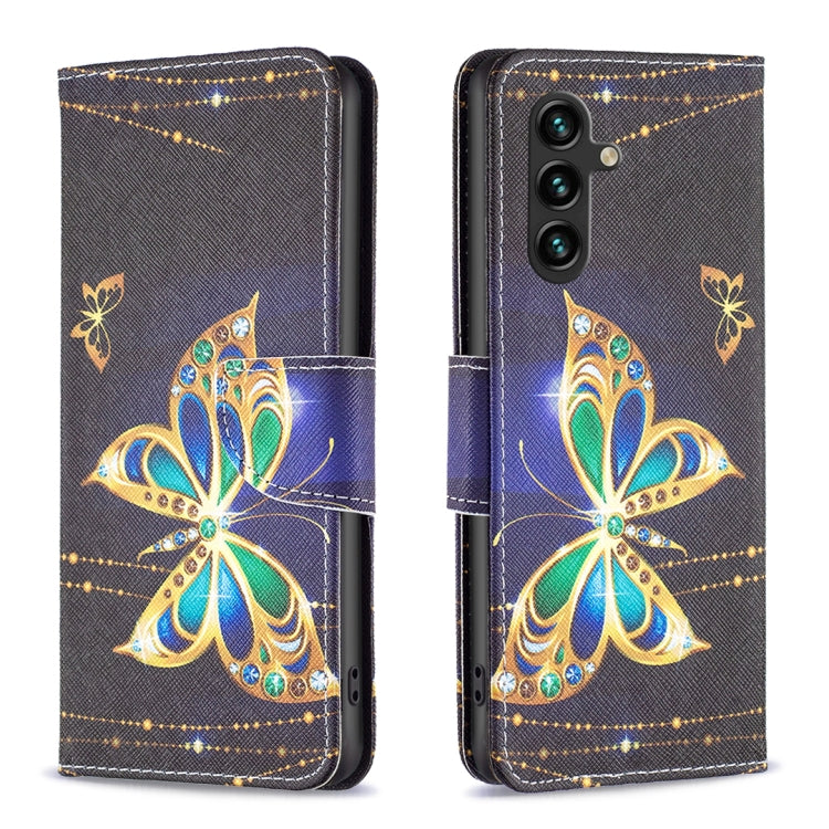 Custodia in pelle con motivo colorato per Samsung Galaxy S23 FE 5
