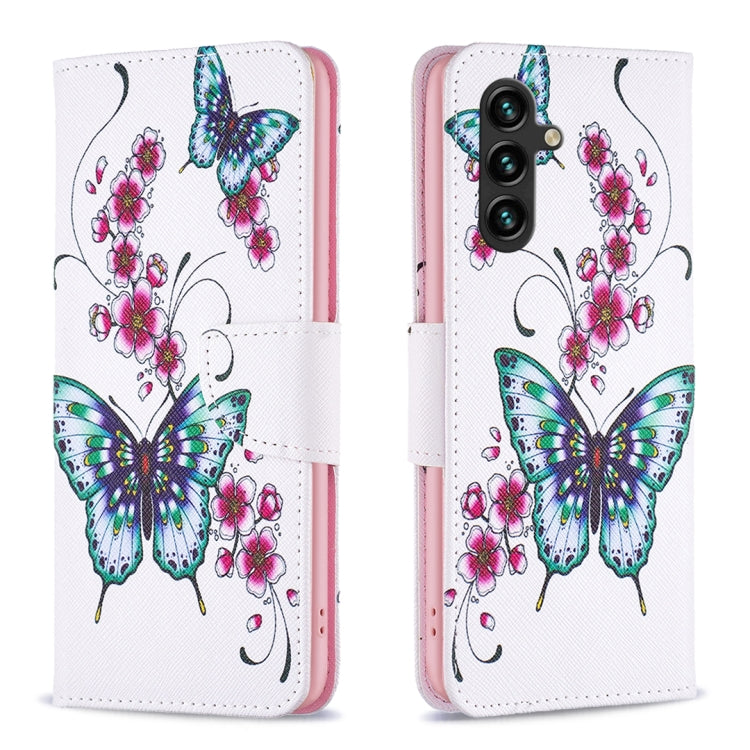 Custodia in pelle con motivo colorato per Samsung Galaxy S23 FE 5