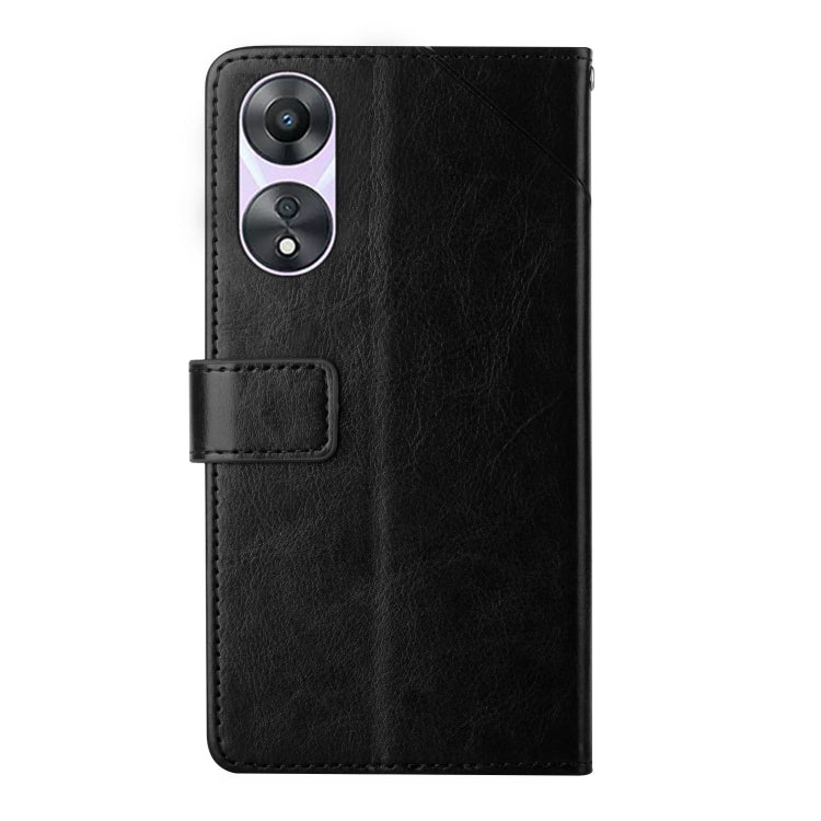 Custodia per cellulare in pelle con motivo a Y a forma di Y, For OPPO A78 4G, For OPPO A79 5G, For OPPO A59 5G