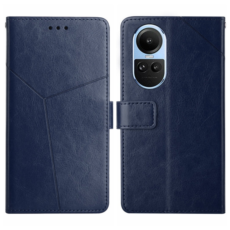 Custodia per cellulare in pelle con motivo a Y a forma di Y, For OPPO Reno11 F 5G/F25 Pro 5G, For OPPO A18 / A38 4G, For OPPO A58 4G, For OPPO Reno10 Global / Reno10 Pro Global