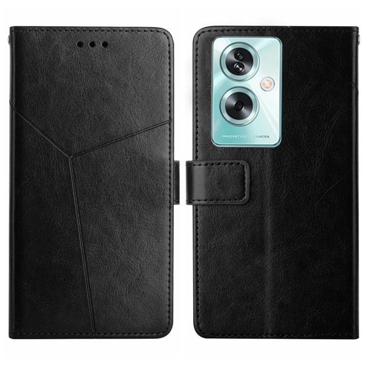 Custodia per cellulare in pelle con motivo a Y a forma di Y, For OPPO A78 4G, For OPPO A79 5G, For OPPO A59 5G