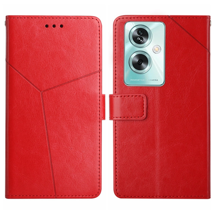 Custodia per cellulare in pelle con motivo a Y a forma di Y, For OPPO A78 4G, For OPPO A79 5G, For OPPO A59 5G