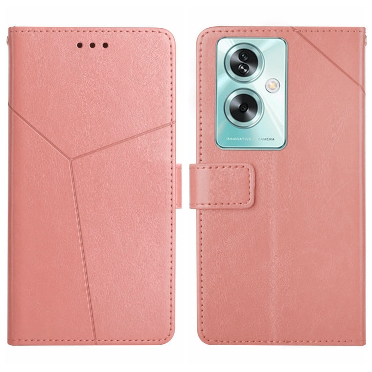 Custodia per cellulare in pelle con motivo a Y a forma di Y, For OPPO Reno11 F 5G/F25 Pro 5G, For OPPO A18 / A38 4G, For OPPO A58 4G, For OPPO Reno10 Global / Reno10 Pro Global