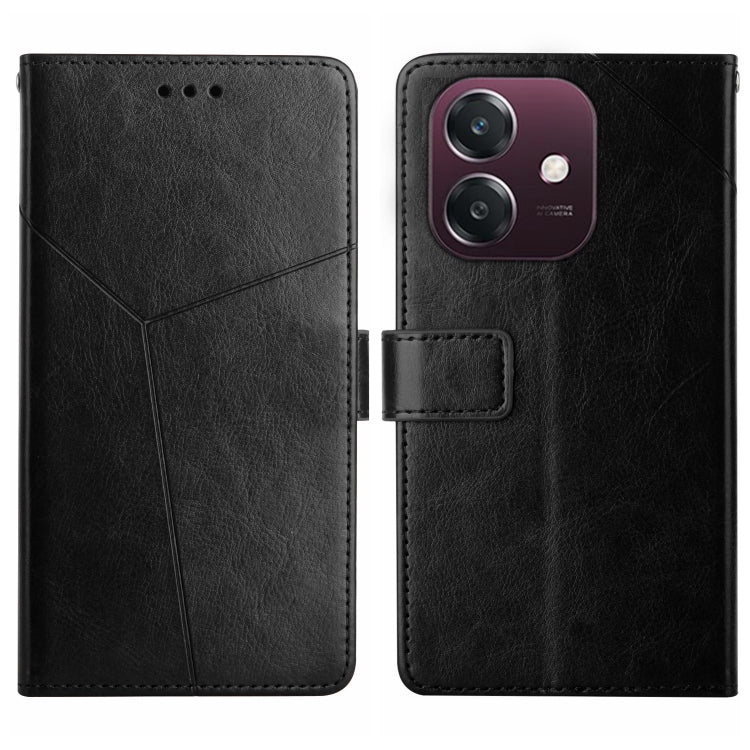 Custodia per cellulare in pelle con motivo a Y a forma di Y, For OPPO A3 4G Global / 5G Global, For OPPO A3x India, For OPPO A80 EU / A3 Pro Global, For OPPO A3 Pro 5G India / K12x 5G Global