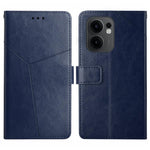 Custodia per cellulare in pelle con motivo a Y a forma di Y, For OPPO A5 Pro 5G Global, For OPPO Reno13 Pro Global, For OPPO Reno13 Global, For OPPO Reno13 F 4G / 5G