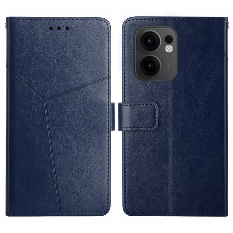 Custodia per cellulare in pelle con motivo a Y a forma di Y, For OPPO A5 Pro 5G Global, For OPPO Reno13 Pro Global, For OPPO Reno13 Global, For OPPO Reno13 F 4G / 5G