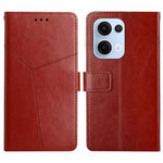 Custodia per cellulare in pelle con motivo a Y a forma di Y, For OPPO A5 Pro 5G Global, For OPPO Reno13 Pro Global, For OPPO Reno13 Global, For OPPO Reno13 F 4G / 5G