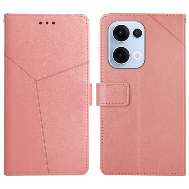 Custodia per cellulare in pelle con motivo a Y a forma di Y, For OPPO A5 Pro 5G Global, For OPPO Reno13 Pro Global, For OPPO Reno13 Global, For OPPO Reno13 F 4G / 5G
