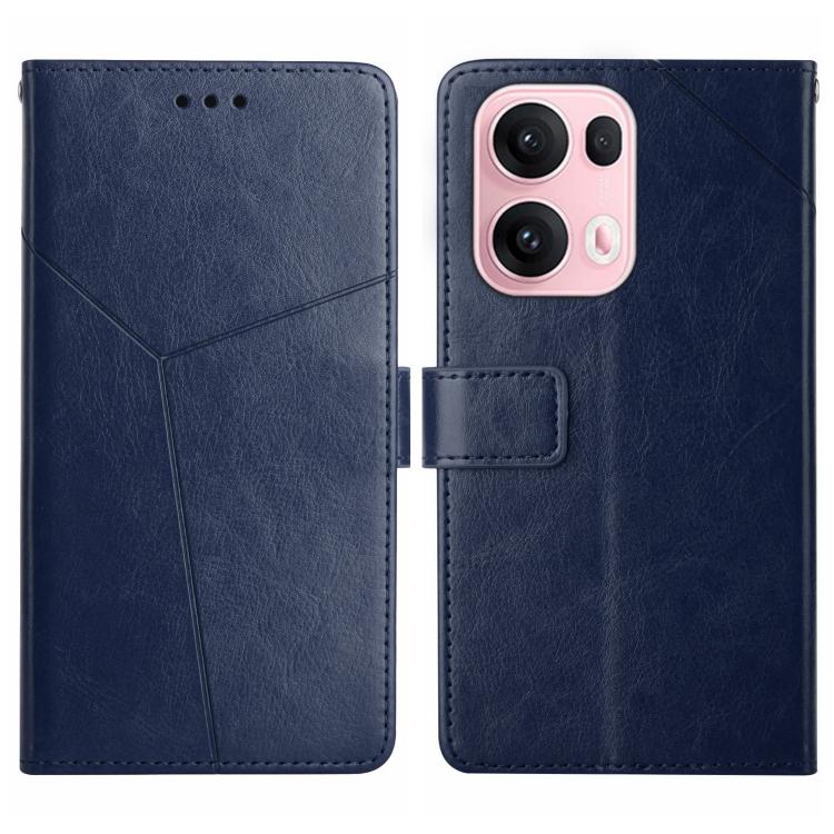 Custodia per cellulare in pelle con motivo a Y a forma di Y, For OPPO A5 Pro 5G Global, For OPPO Reno13 Pro Global, For OPPO Reno13 Global, For OPPO Reno13 F 4G / 5G