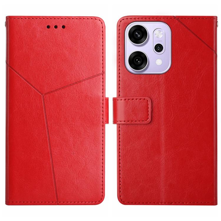 Custodia per cellulare in pelle con motivo a Y a forma di Y, For OPPO A5x 4G Global / 5G Global, For OPPO A5 5G Global, For OPPO Reno14 Pro 5G Global, For OPPO Reno14 5G Global
