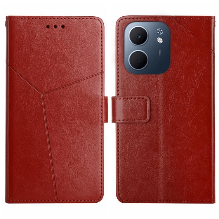 Custodia per cellulare in pelle con motivo a Y a forma di Y, For OPPO A5x 4G Global / 5G Global, For OPPO A5 5G Global, For OPPO Reno14 Pro 5G Global, For OPPO Reno14 5G Global