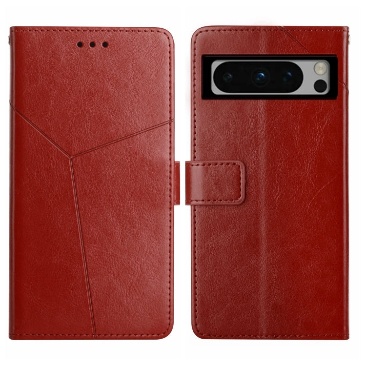 Custodia per cellulare in pelle con motivo a Y a forma di Y, For Google Pixel 8 Pro, For Google Pixel 8