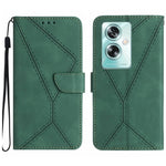 Custodia per telefono in pelle goffrata con cuciture, For OPPO A78 4G, For OPPO A79 5G, For OPPO A59 5G