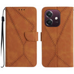 Custodia per telefono in pelle goffrata con cuciture, For OPPO A3 4G Global / 5G Global, For OPPO A3x India, For OPPO A80 EU / A3 Pro Global, For OPPO A3 Pro 5G India / K12x 5G Global