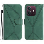 Custodia per telefono in pelle goffrata con cuciture, For OPPO A3 4G Global / 5G Global, For OPPO A3x India, For OPPO A80 EU / A3 Pro Global, For OPPO A3 Pro 5G India / K12x 5G Global