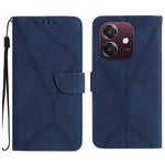 Custodia per telefono in pelle goffrata con cuciture, For OPPO A3 4G Global / 5G Global, For OPPO A3x India, For OPPO A80 EU / A3 Pro Global, For OPPO A3 Pro 5G India / K12x 5G Global