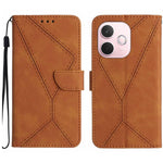 Custodia per telefono in pelle goffrata con cuciture, For OPPO A5 Pro 5G Global, For OPPO Reno13 Pro Global, For OPPO Reno13 Global, For OPPO Reno13 F 4G / 5G