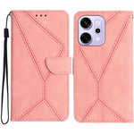 Custodia per telefono in pelle goffrata con cuciture, For OPPO A5x 4G Global / 5G Global, For OPPO A5 5G Global, For OPPO Reno14 Pro 5G Global, For OPPO Reno14 5G Global
