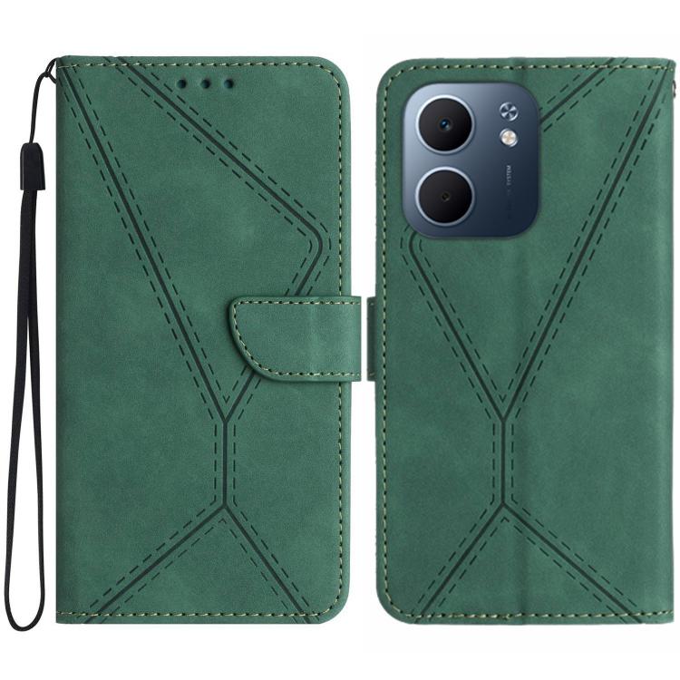 Custodia per telefono in pelle goffrata con cuciture, For OPPO A5x 4G Global / 5G Global, For OPPO A5 5G Global, For OPPO Reno14 Pro 5G Global, For OPPO Reno14 5G Global