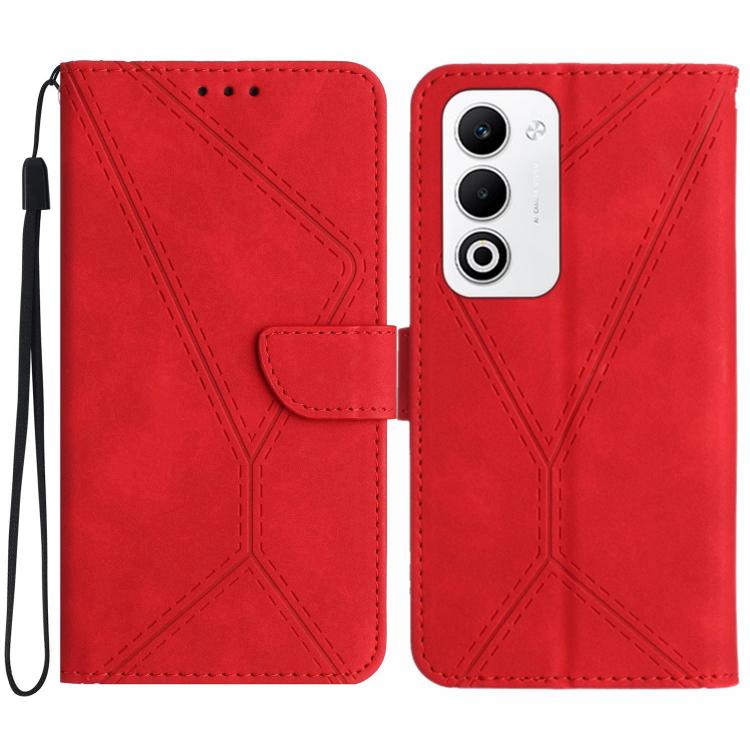 Custodia per telefono in pelle goffrata con cuciture, For OPPO A5x 4G Global / 5G Global, For OPPO A5 5G Global, For OPPO Reno14 Pro 5G Global, For OPPO Reno14 5G Global