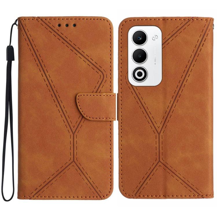 Custodia per telefono in pelle goffrata con cuciture, For OPPO A5x 4G Global / 5G Global, For OPPO A5 5G Global, For OPPO Reno14 Pro 5G Global, For OPPO Reno14 5G Global