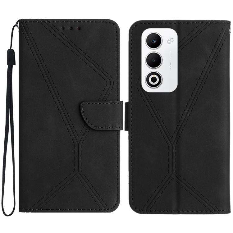 Custodia per telefono in pelle goffrata con cuciture, For OPPO A5x 4G Global / 5G Global, For OPPO A5 5G Global, For OPPO Reno14 Pro 5G Global, For OPPO Reno14 5G Global