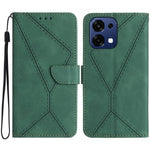 Custodia per telefono in pelle goffrata con cuciture, For OPPO Reno15 Pro Max 5G Global, For OPPO Reno15 Pro 5G Global, For OPPO Reno15 5G Global, For OPPO A6 Pro 4G / 5G Global
