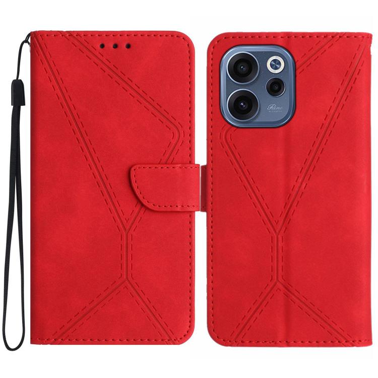 Custodia per telefono in pelle goffrata con cuciture, For OPPO Reno16 F / Reno16 FS 5G, For OPPO Reno16 / Reno16 Pro 5G Global, For OPPO A6 5G Global / A6x 5G, For OPPO Reno15 F 5G Global