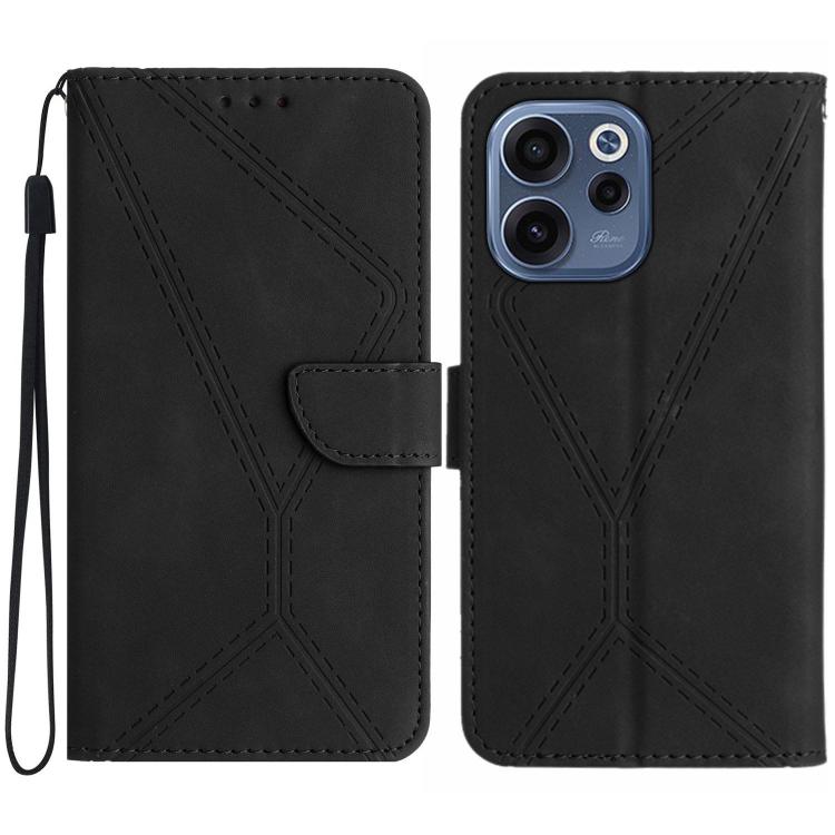 Custodia per telefono in pelle goffrata con cuciture, For OPPO Reno16 F / Reno16 FS 5G, For OPPO Reno16 / Reno16 Pro 5G Global, For OPPO A6 5G Global / A6x 5G, For OPPO Reno15 F 5G Global