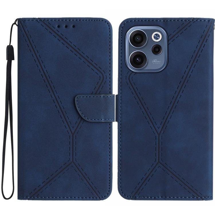 Custodia per telefono in pelle goffrata con cuciture, For OPPO Reno16 F / Reno16 FS 5G, For OPPO Reno16 / Reno16 Pro 5G Global, For OPPO A6 5G Global / A6x 5G, For OPPO Reno15 F 5G Global