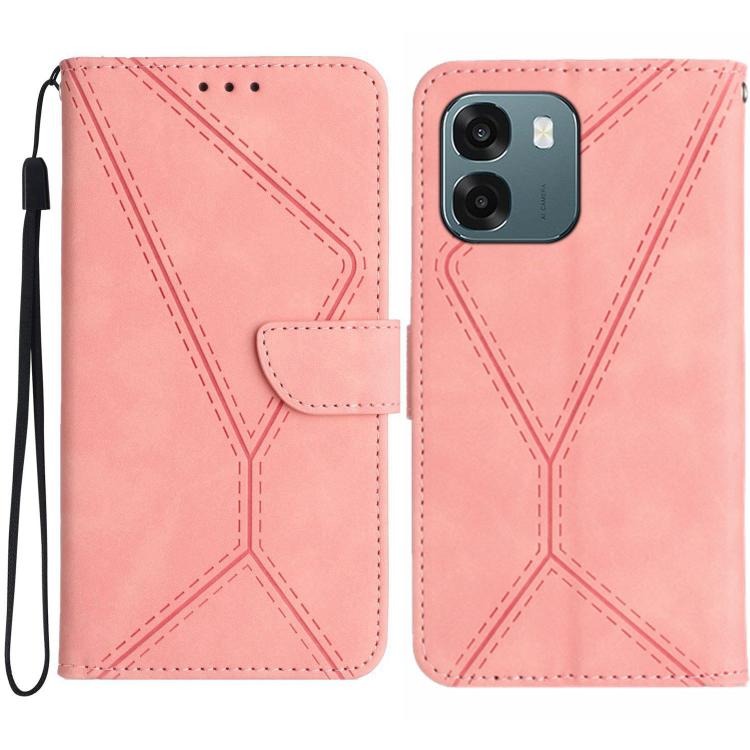 Custodia per telefono in pelle goffrata con cuciture, For OPPO Reno16 F / Reno16 FS 5G, For OPPO Reno16 / Reno16 Pro 5G Global, For OPPO A6 5G Global / A6x 5G, For OPPO Reno15 F 5G Global
