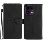 Custodia per telefono in pelle goffrata con cuciture, For OPPO Reno16 F / Reno16 FS 5G, For OPPO Reno16 / Reno16 Pro 5G Global, For OPPO A6 5G Global / A6x 5G, For OPPO Reno15 F 5G Global