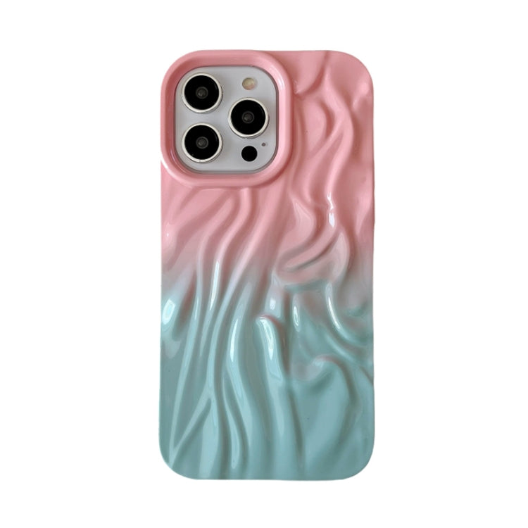Custodia per cellulare in TPU con sensazione oleosa e sfumata di rughe, For iPhone 15, For iPhone 14, For iPhone 14 Pro, For iPhone 14 Pro Max