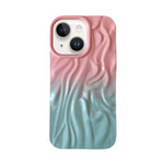 Custodia per cellulare in TPU con sensazione oleosa e sfumata di rughe, For iPhone 15, For iPhone 14, For iPhone 14 Pro, For iPhone 14 Pro Max