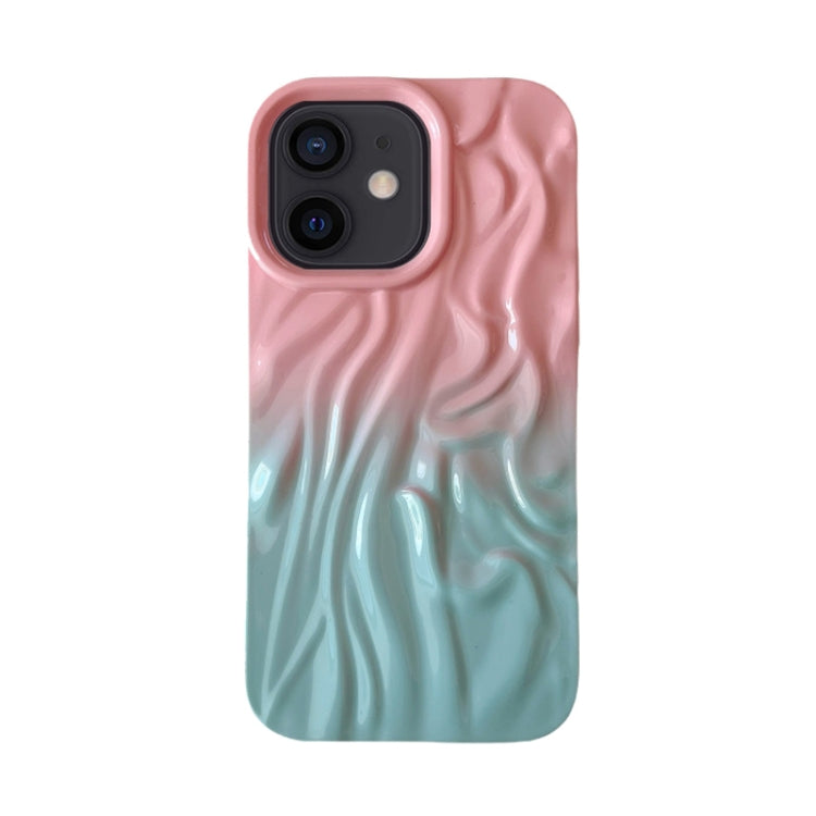 Custodia per cellulare in TPU con sensazione oleosa e sfumata di rughe, For iPhone 13 Pro Max, For iPhone 13 Pro, For iPhone 13, For iPhone 12, For iPhone 12 Pro Max