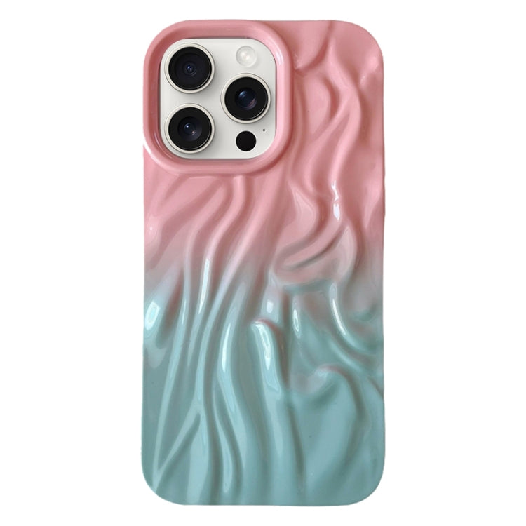 Custodia per cellulare in TPU con sensazione oleosa e sfumata di rughe, For iPhone 16 Plus, For iPhone 16, For iPhone 15 Pro Max, For iPhone 15 Pro, For iPhone 15 Plus