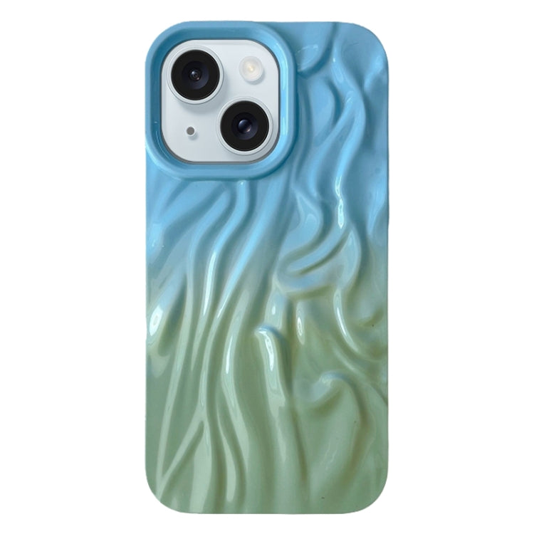 Custodia per cellulare in TPU con sensazione oleosa e sfumata di rughe, For iPhone 16 Plus, For iPhone 16, For iPhone 15 Pro Max, For iPhone 15 Pro, For iPhone 15 Plus